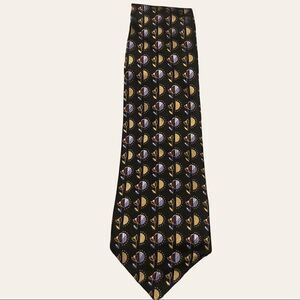 ROBERT TALBOTT Tie, black, Purple Gold